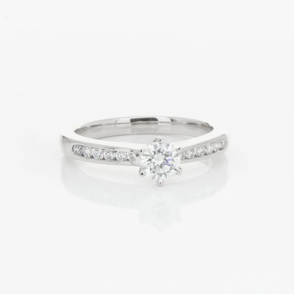 18ct White Gold .51ct Diamond Avalon Ring