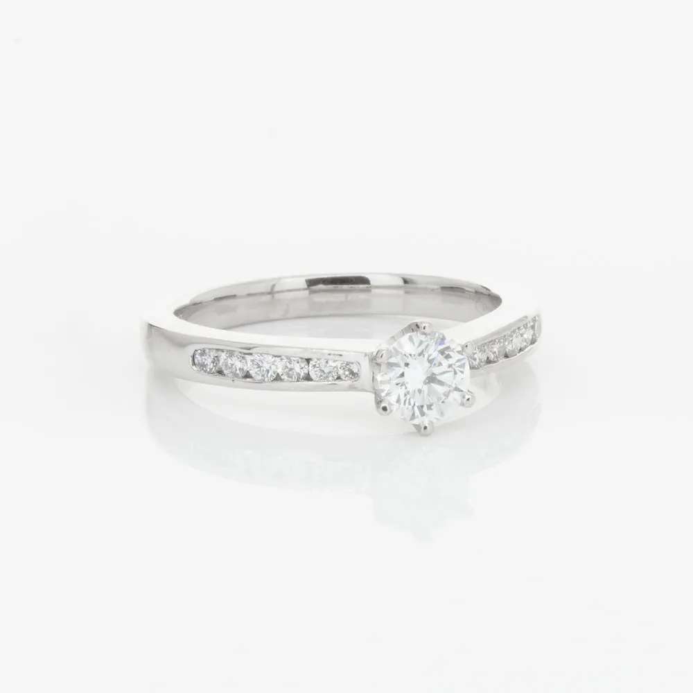 18ct White Gold .51ct Diamond Avalon Ring