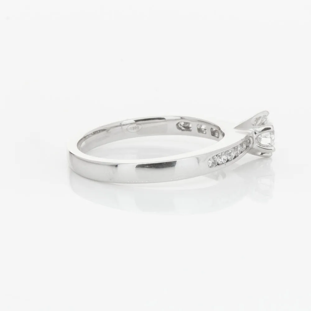 18ct White Gold .51ct Diamond Avalon Ring