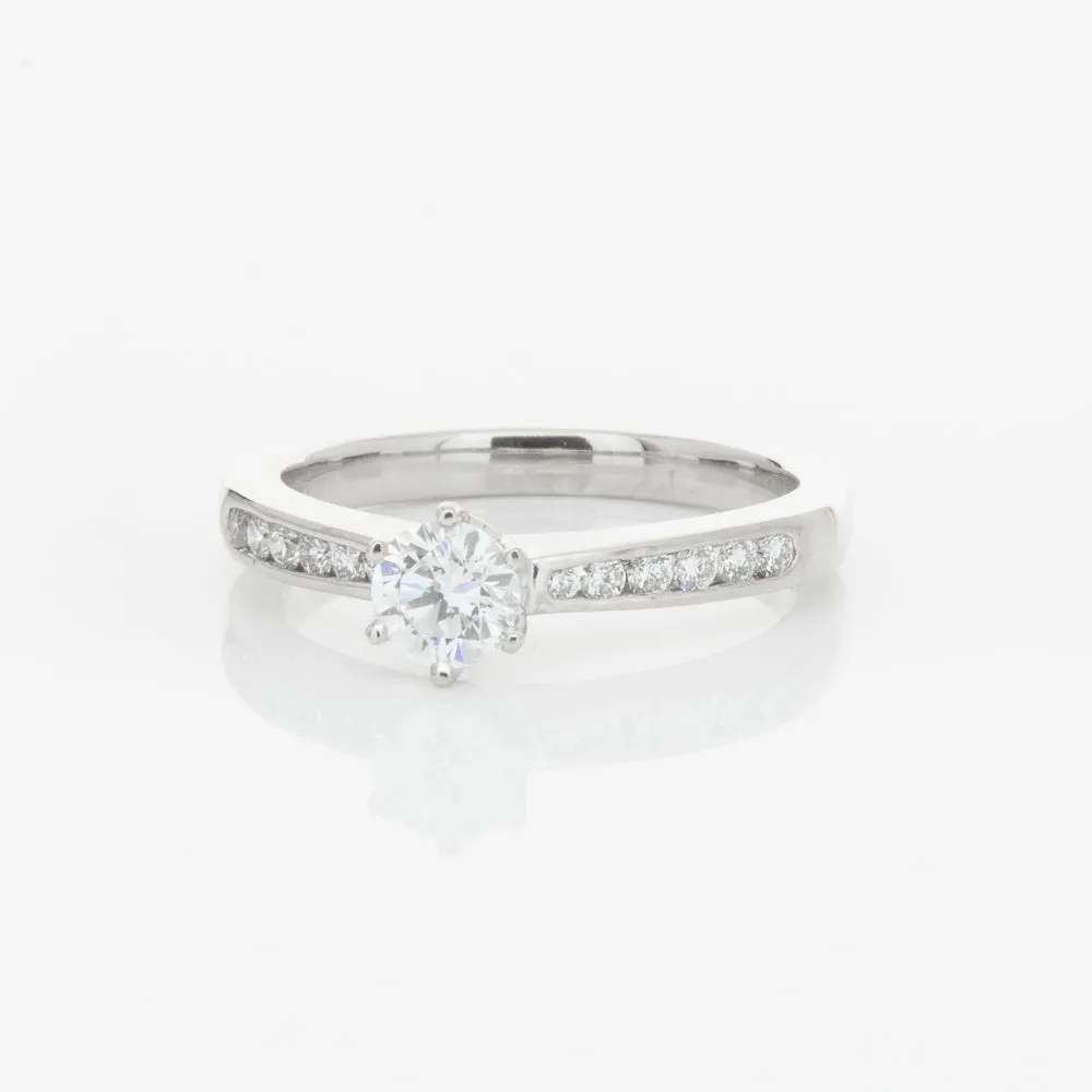 18ct White Gold .51ct Diamond Avalon Ring