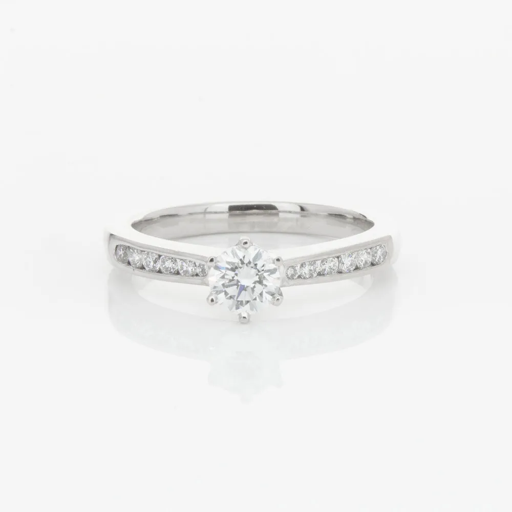 18ct White Gold .51ct Diamond Avalon Ring