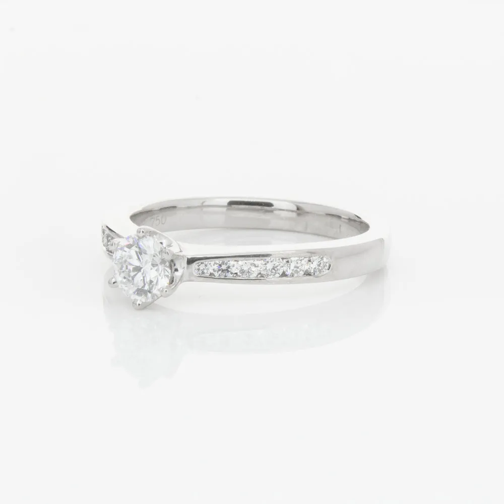 18ct White Gold .51ct Diamond Avalon Ring
