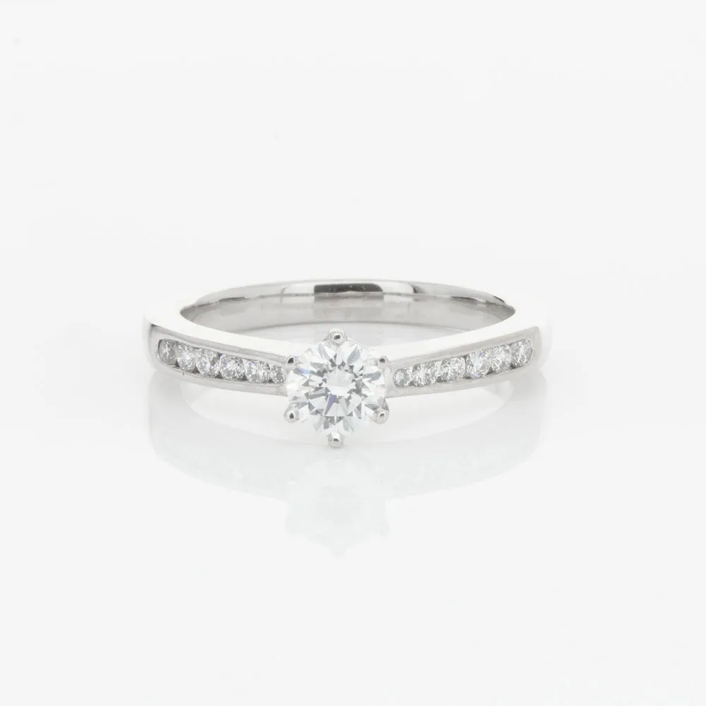 18ct White Gold .51ct Diamond Avalon Ring