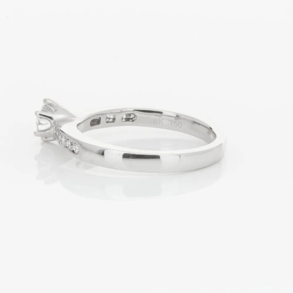 18ct White Gold .51ct Diamond Avalon Ring