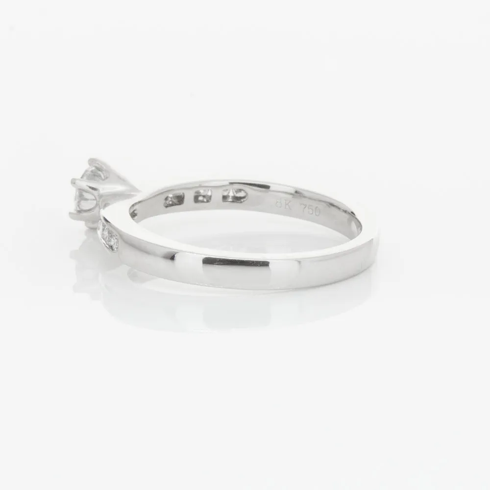 18ct White Gold .51ct Diamond Avalon Ring