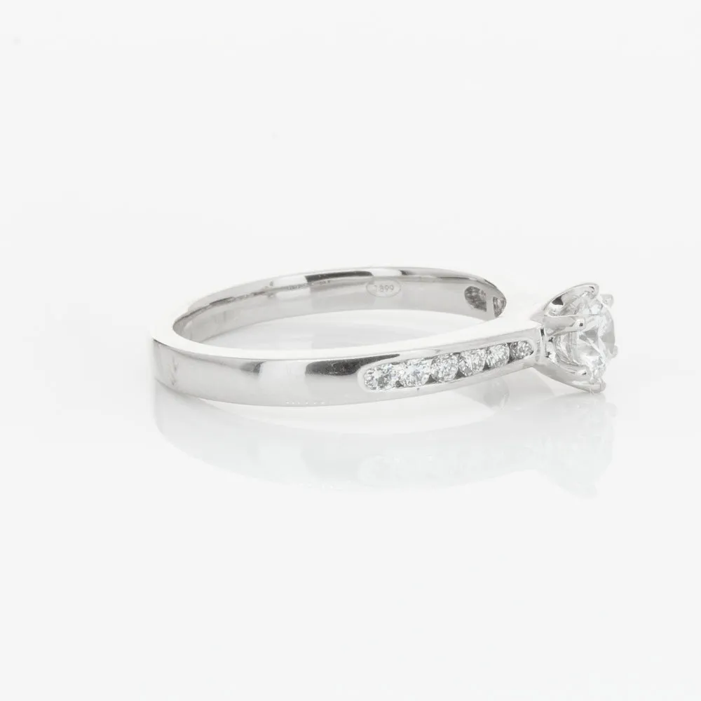 18ct White Gold .51ct Diamond Avalon Ring