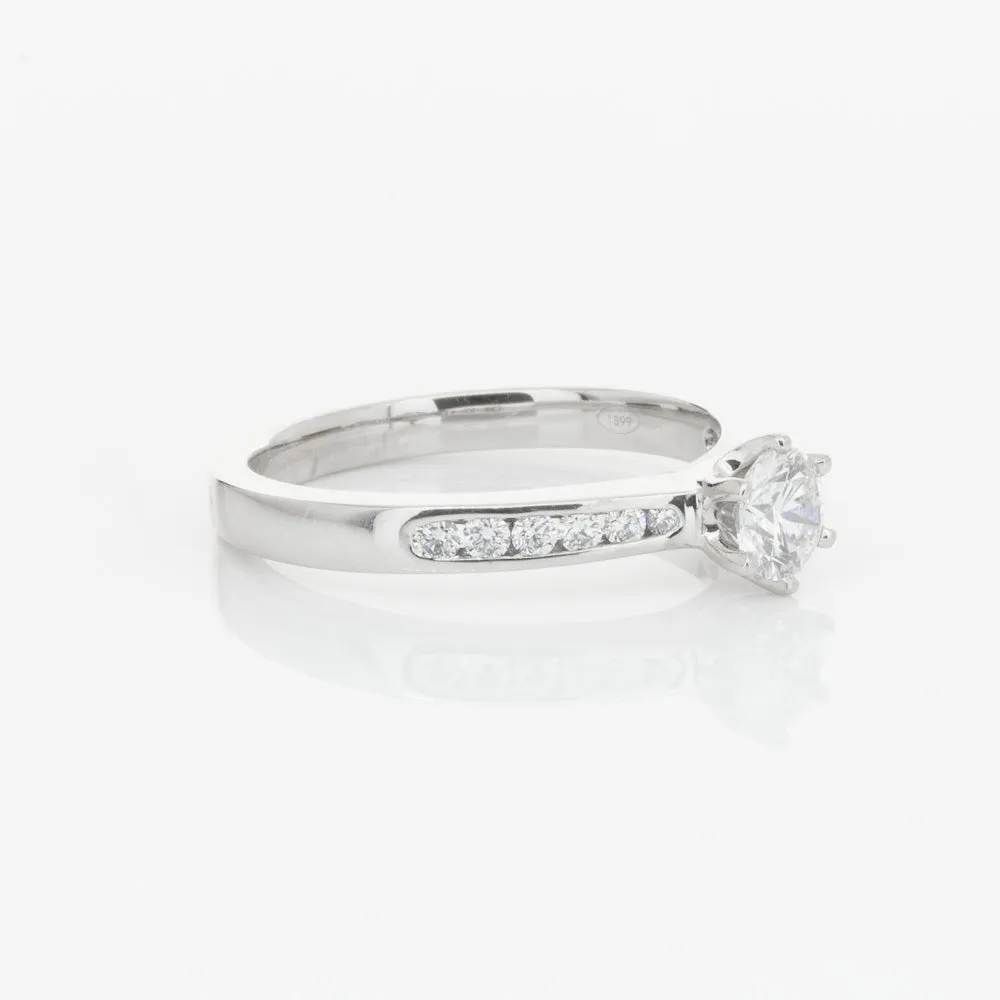 18ct White Gold .51ct Diamond Avalon Ring