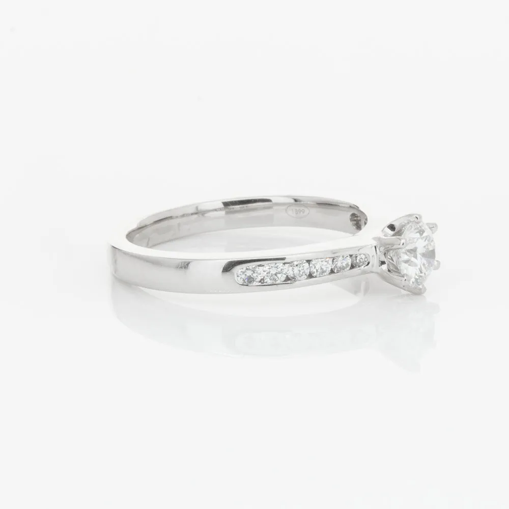 18ct White Gold .51ct Diamond Avalon Ring