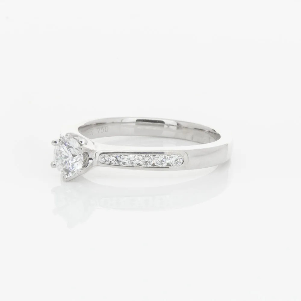 18ct White Gold .51ct Diamond Avalon Ring