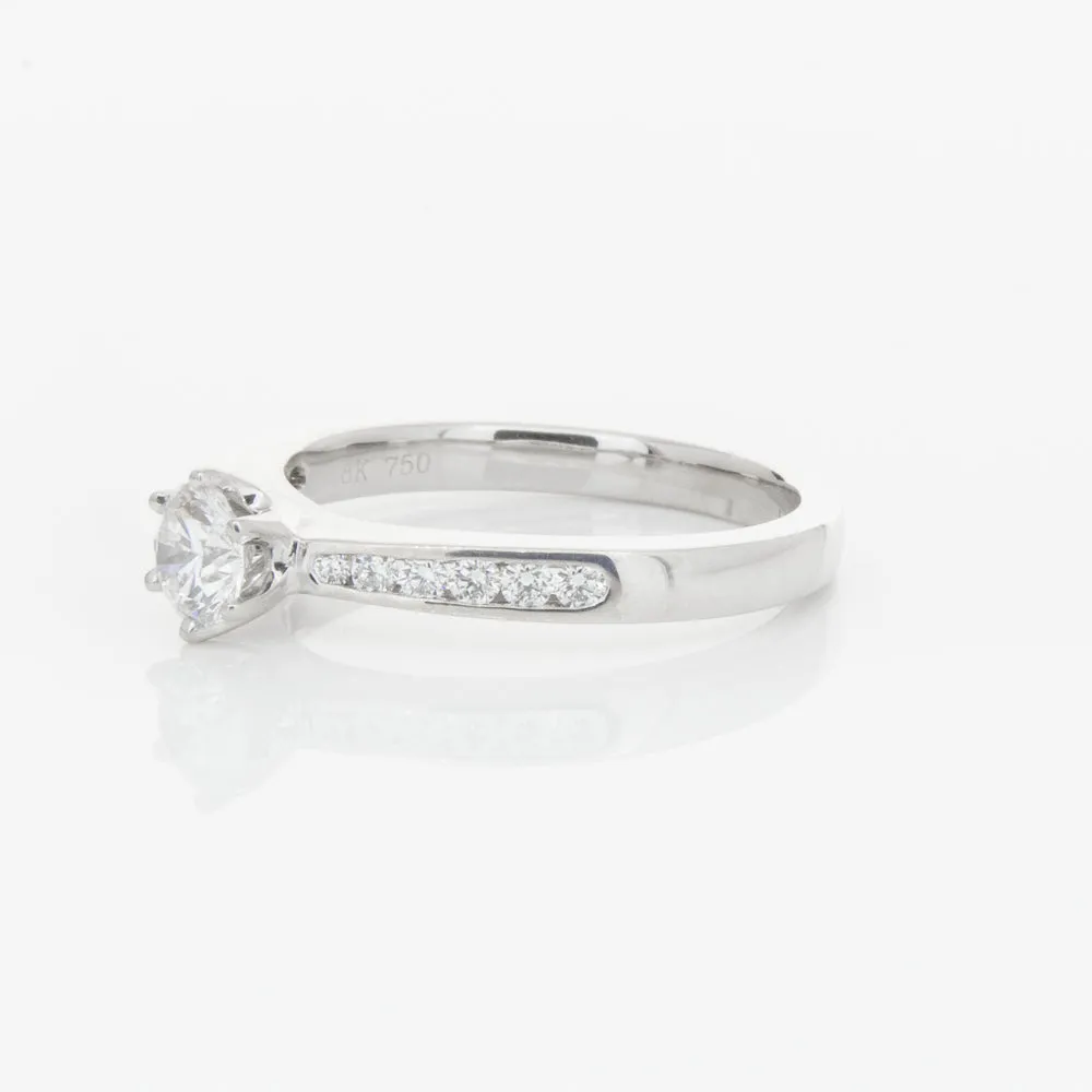 18ct White Gold .51ct Diamond Avalon Ring