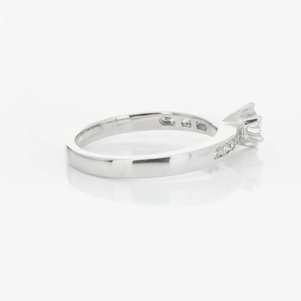 18ct White Gold .51ct Diamond Avalon Ring