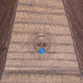 3mm Captive Bead- Sky Blue Opal
