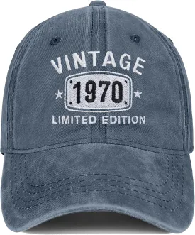 55th Birthday Gifts for Men Women 55 Year Old Gift Idea 1970 Vintage Baseball Hats