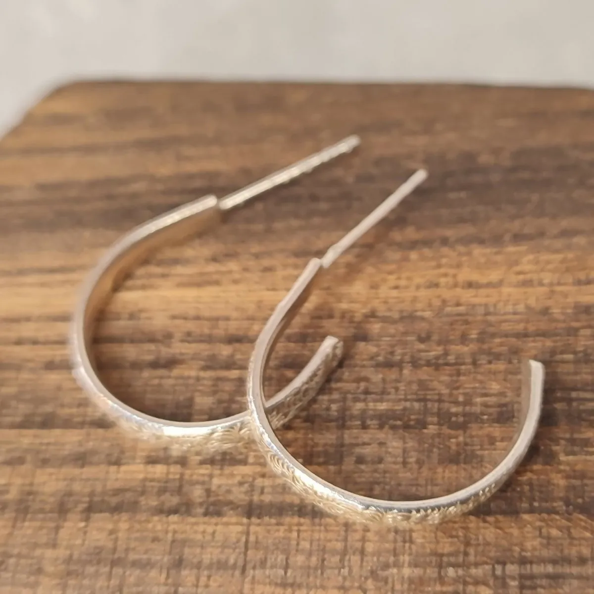 Artisan Large Patterned Hooped Earrings – Distinctive Fashion Statement