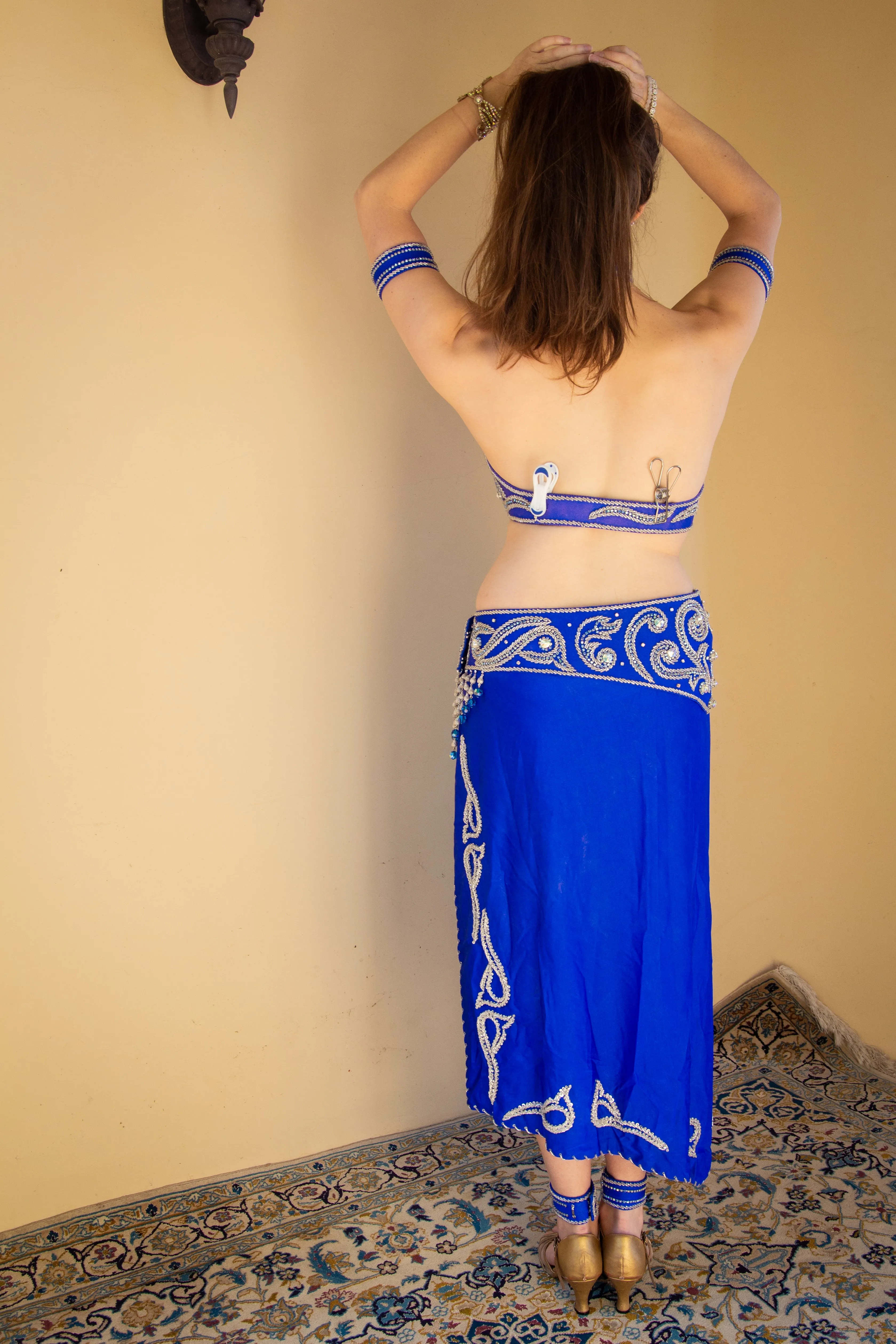 Blue & Silver Assymetrical Sleek