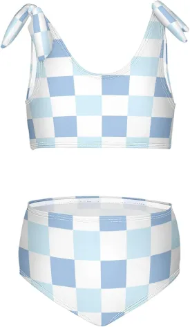 Boccsty Summer Mermaid Girls Swimsuits Pink Kids Bikini Sets 2 Pcs Bathing Suit for 3T-12T
