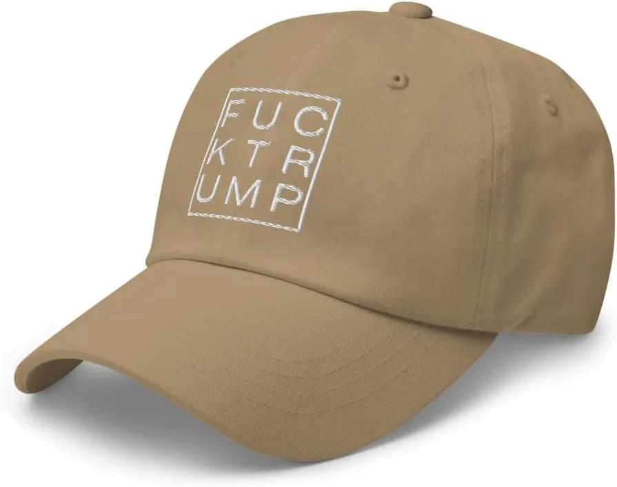 Classic Embroidered Anti Trump Fuck Trump Hate Lies Racism Fascism Sexism Resist hat