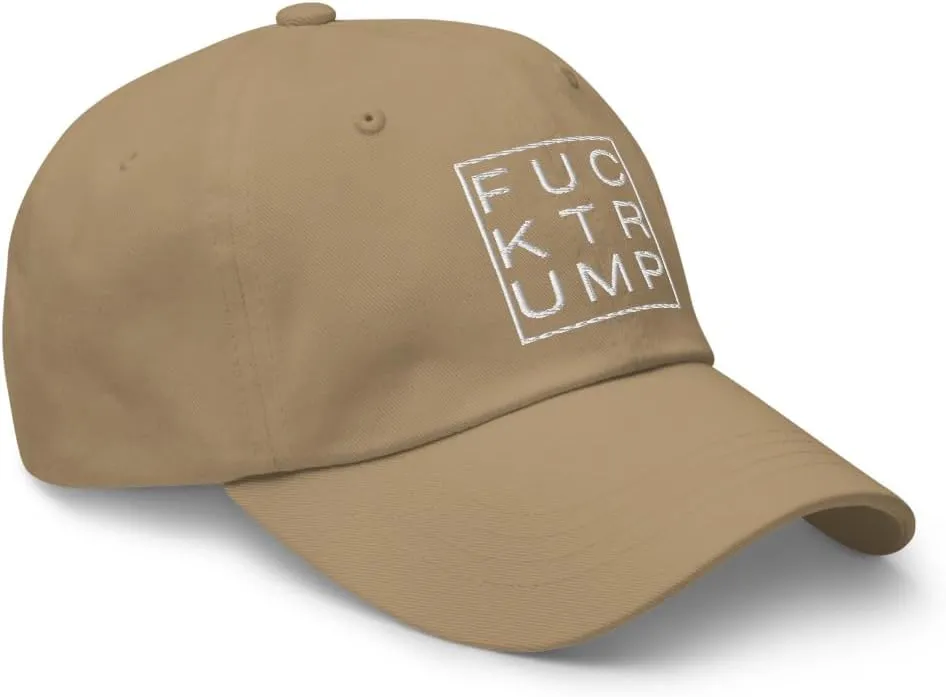 Classic Embroidered Anti Trump Fuck Trump Hate Lies Racism Fascism Sexism Resist hat