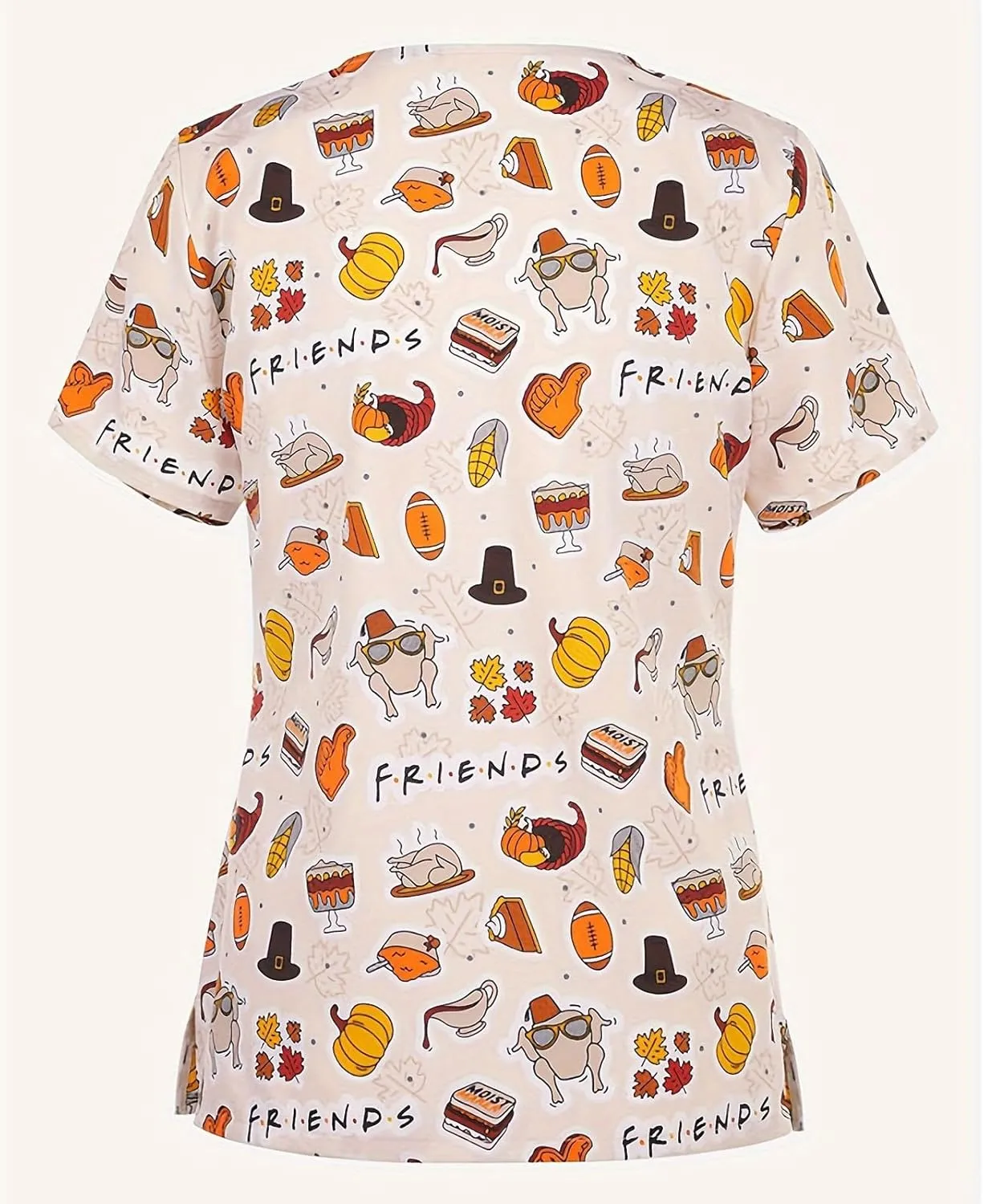 Cozy Fit Plus Size Scrub Shirts Medical Uniforms Tops Print Scrubs for Women Nurse Vet Pediatric with Design