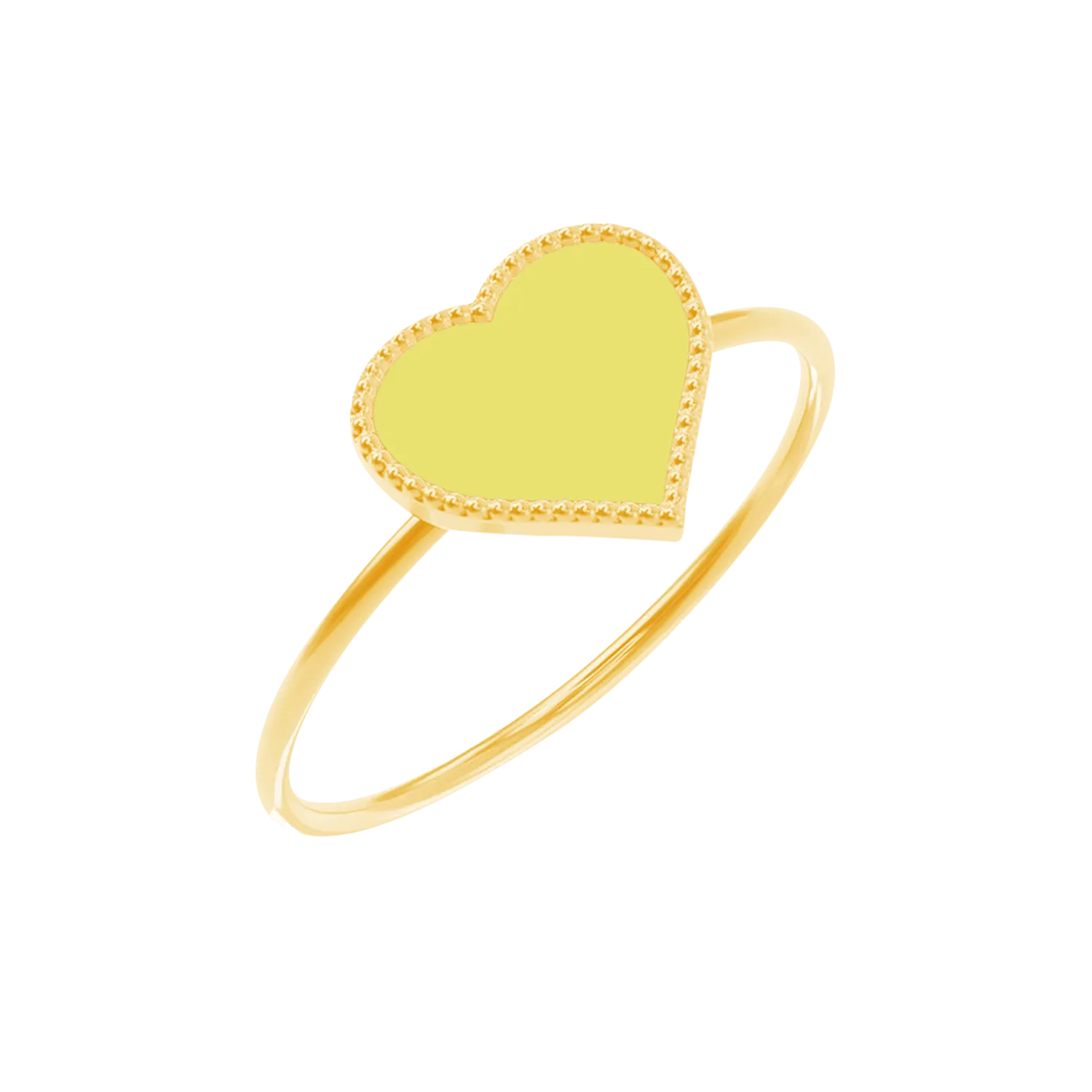 Enamel Heart Ring