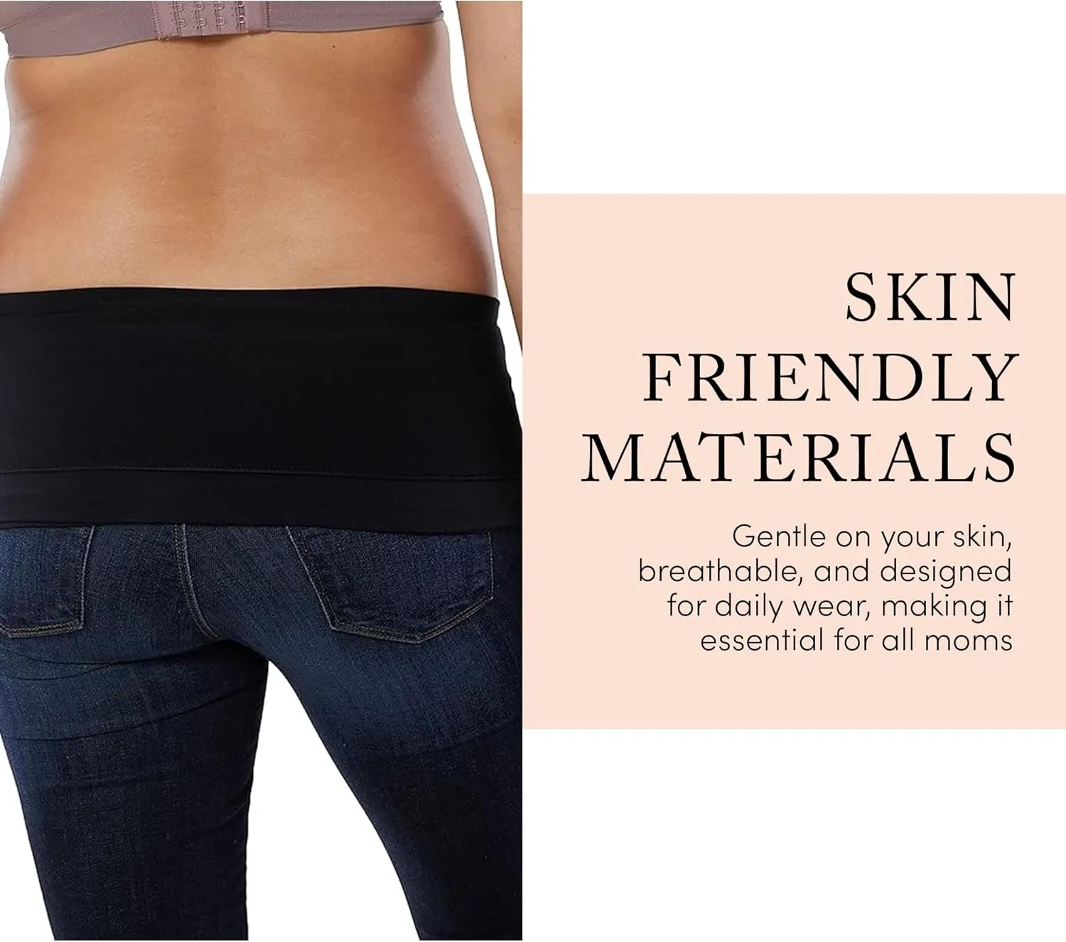 Ingrid & Isabel Basics Bellaband, Maternity Belly Band, Pants & Jeans Extender for Pregnancy & Postpartum