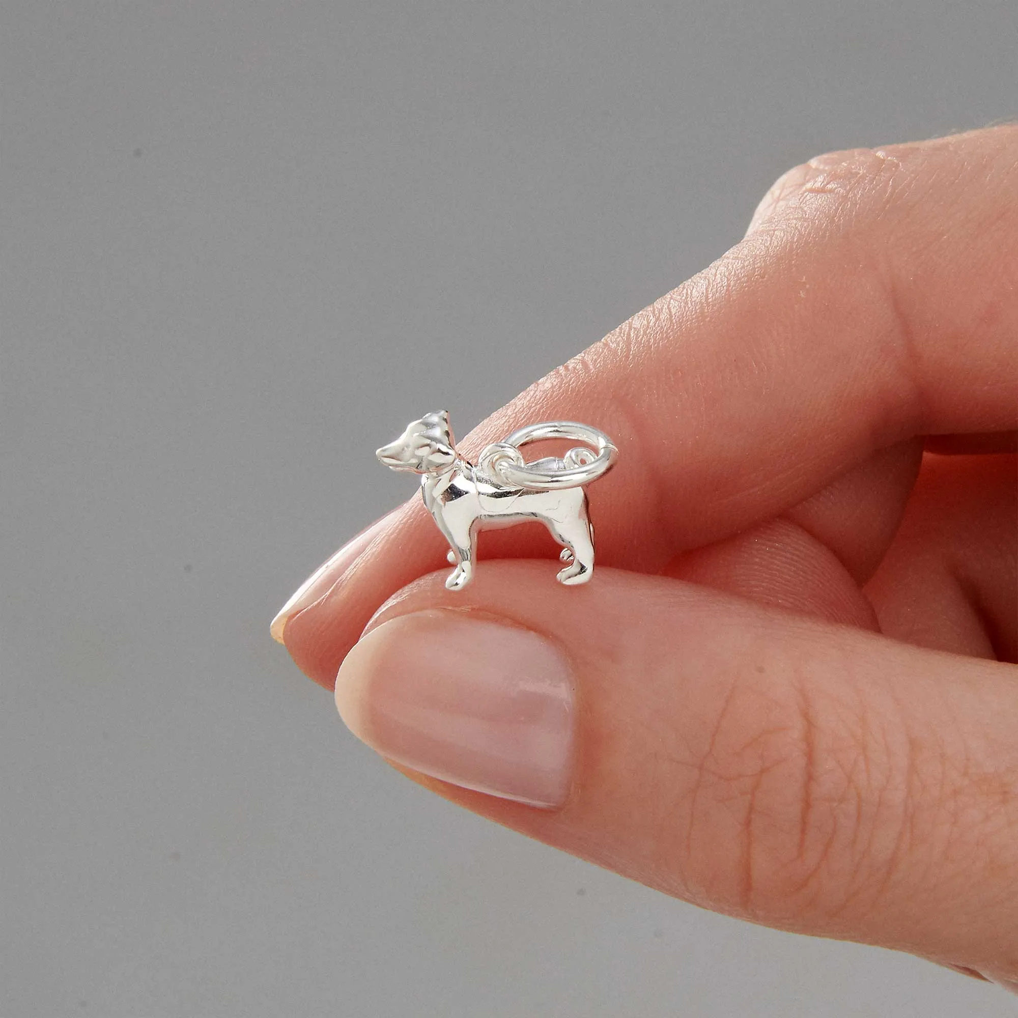 Jack Russell Terrier Silver Dog Charm