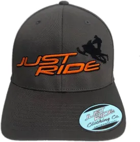 JUST RIDE Mountain Sled Hat Cap Snowmobile Custom Colors Personalized