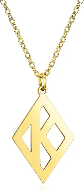K Necklace Jewelry Stainless Steel Pendant Silver Necklace for Men