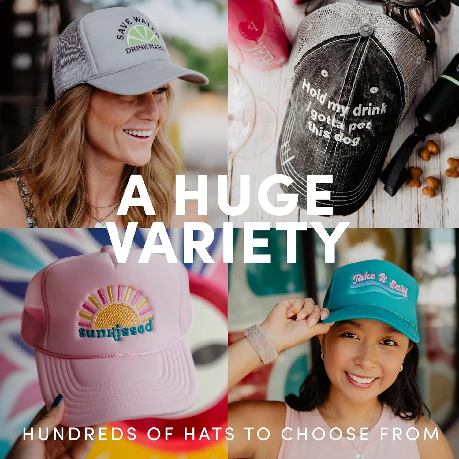 KATYDID 3-D Embroidered Trucker Hat