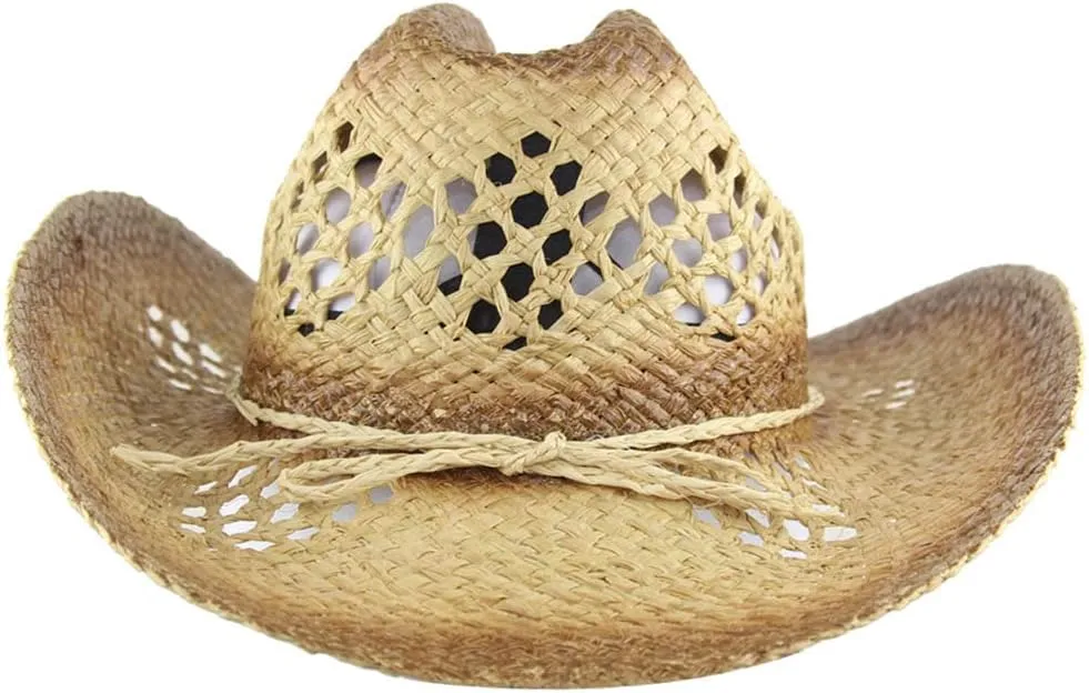 Men's & Women's Western Style Cowboy/Cowgirl Straw Hat