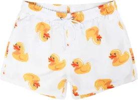 Men's Duck Swim Trunks Bathing Suits Swimming Shorts with Mesh Liner