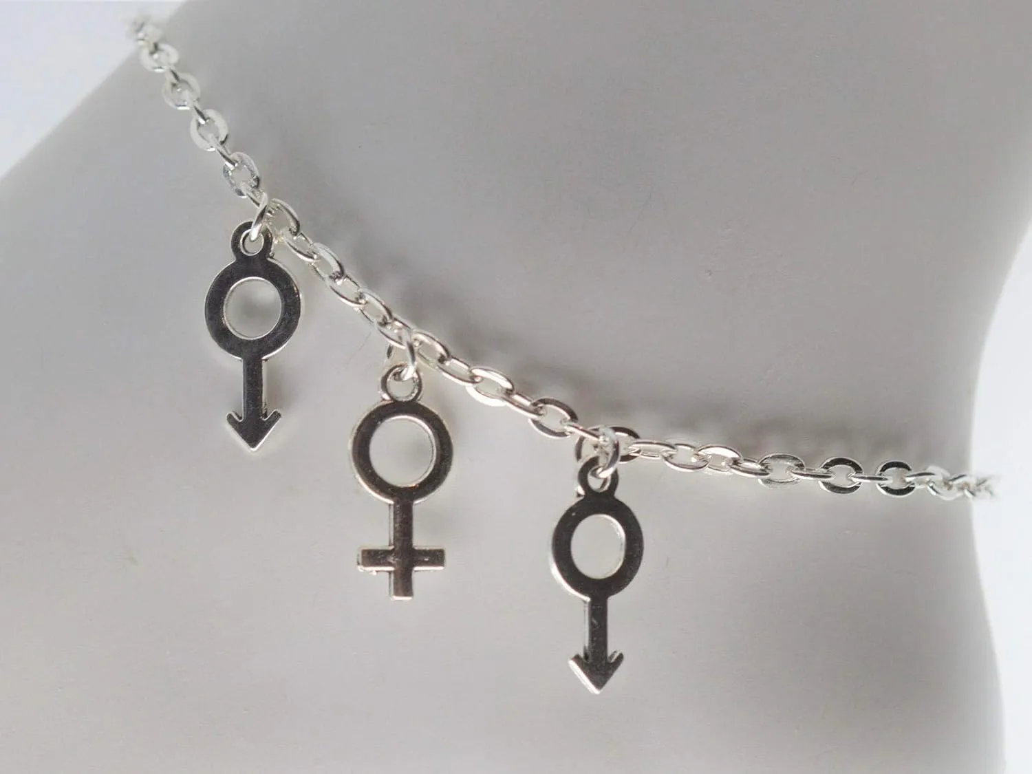 MFM Silver Hot Wife Anklet by Hot Wife Hot Life - MFM Swingers Threesome Anklet