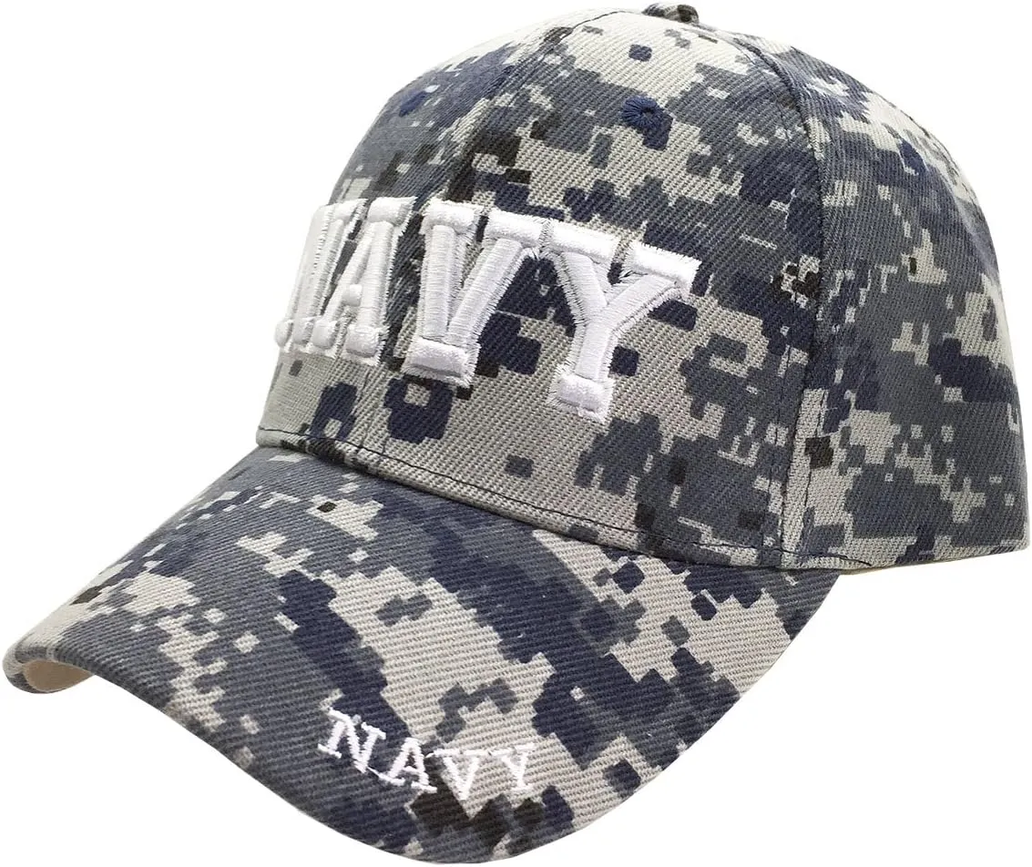 Military Veteran 3D Letters Digital Camo ACU Embroidered Cap Hat (Licensed)