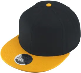 Premium Plain Cotton Twill Adjustable Flat Bill Snapback Hats Baseball Caps