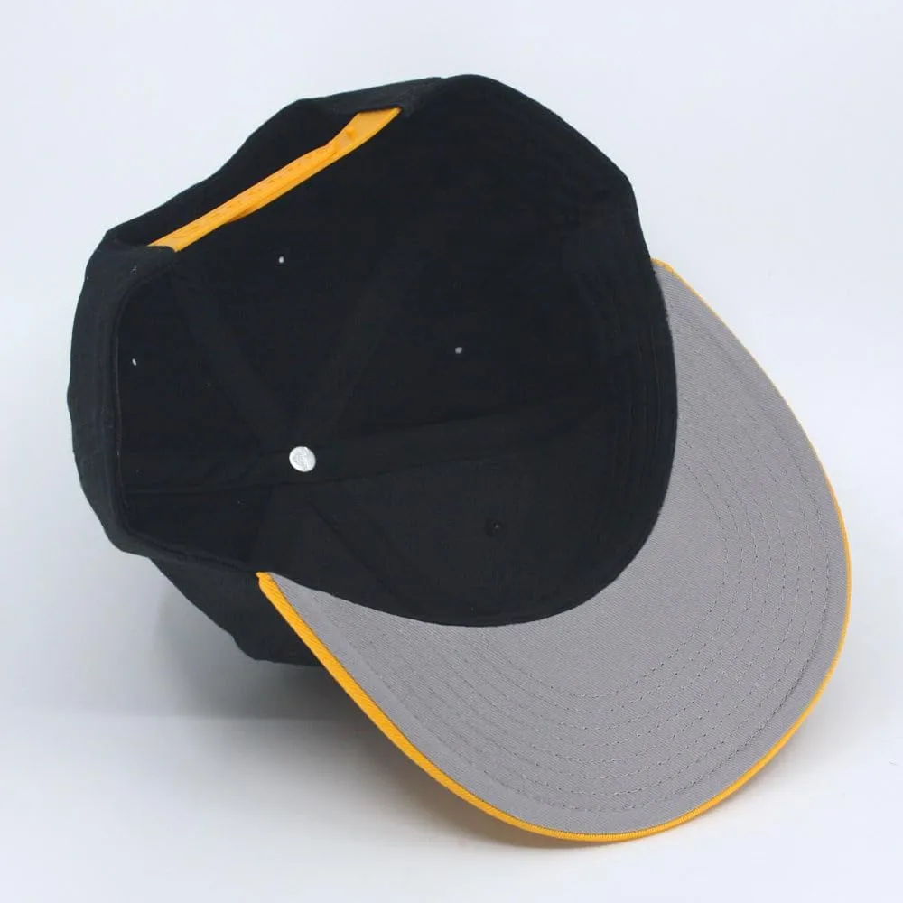 Premium Plain Cotton Twill Adjustable Flat Bill Snapback Hats Baseball Caps