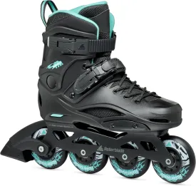 Rollerblade RB 80 Women's Urban Inline Skate, Black and Light Blue