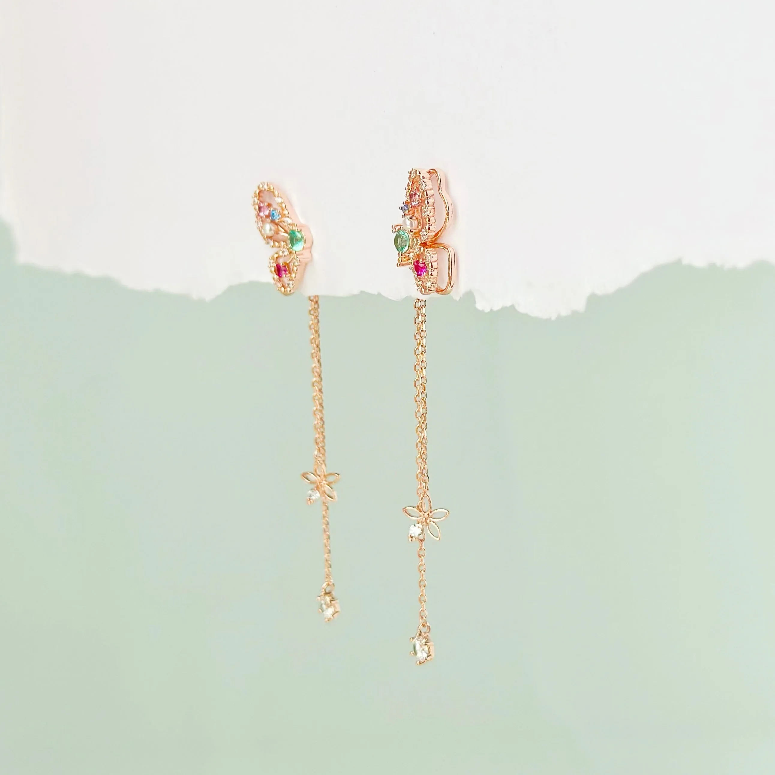Rose Gold Rotheca Earrings