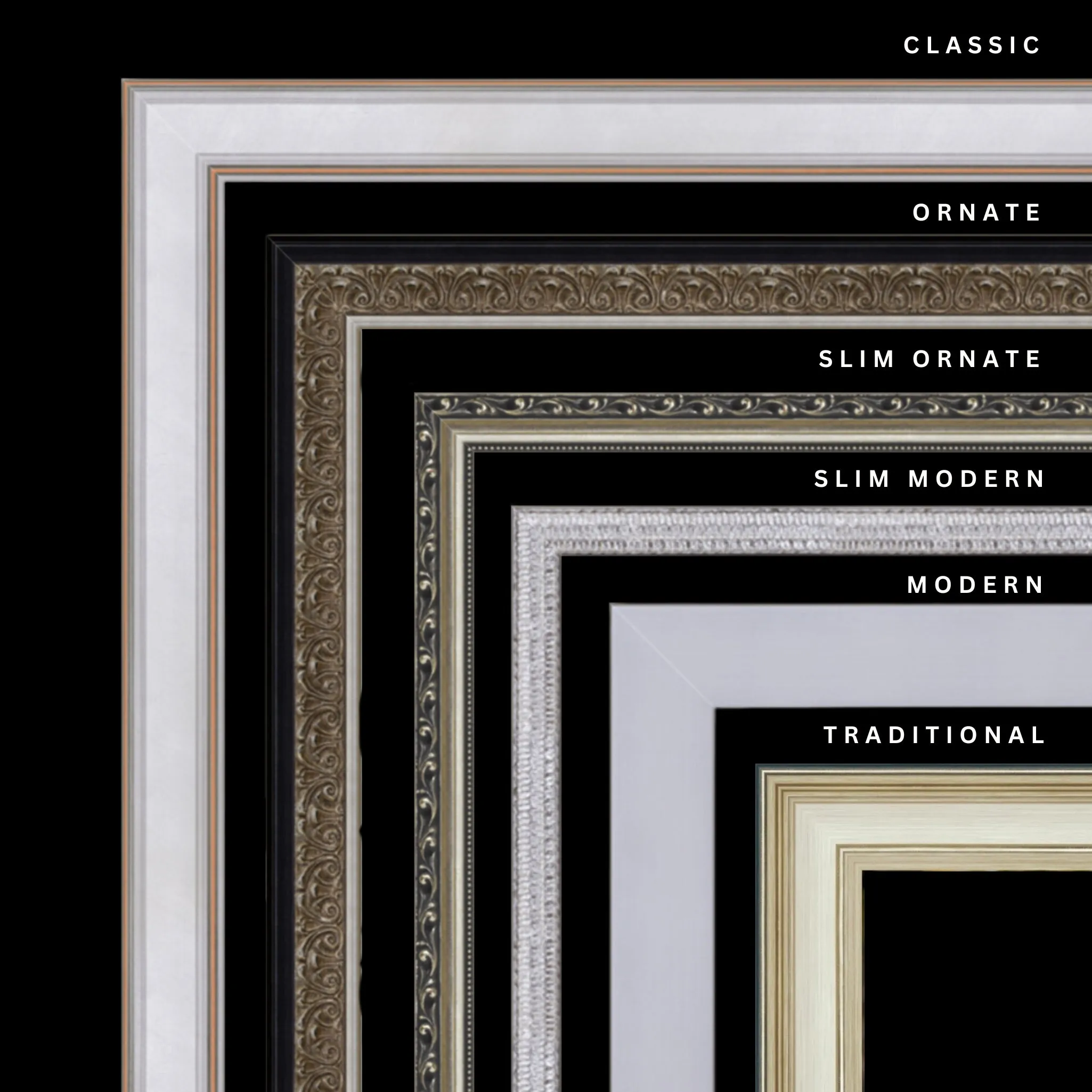 Silver 29x37 Picture Frame Ornate Traditional Classic Antique