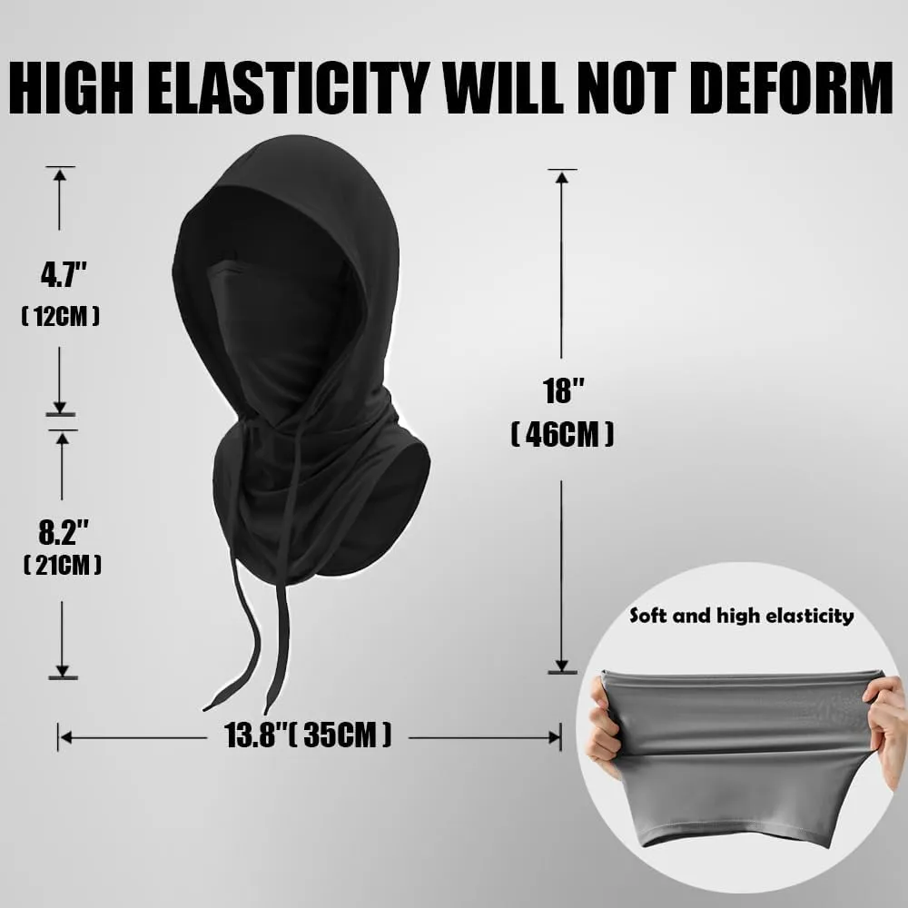 Sun UV Protective Balaclava Hood Mask Breathable Full Head Mask Face Cover for Men & Women Motorcycle Cycling Fishing