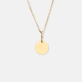 The Petite Round Tag Necklace