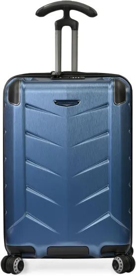 Traveler's Choice Hardside Expandable Spinner Luggage, Navy, Silverwood II (21-Inch)