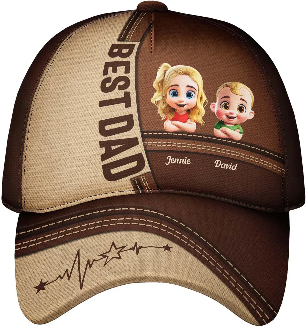 WANDER PRINTS Custom for Grandpa Dad - Personalized Classic Cap