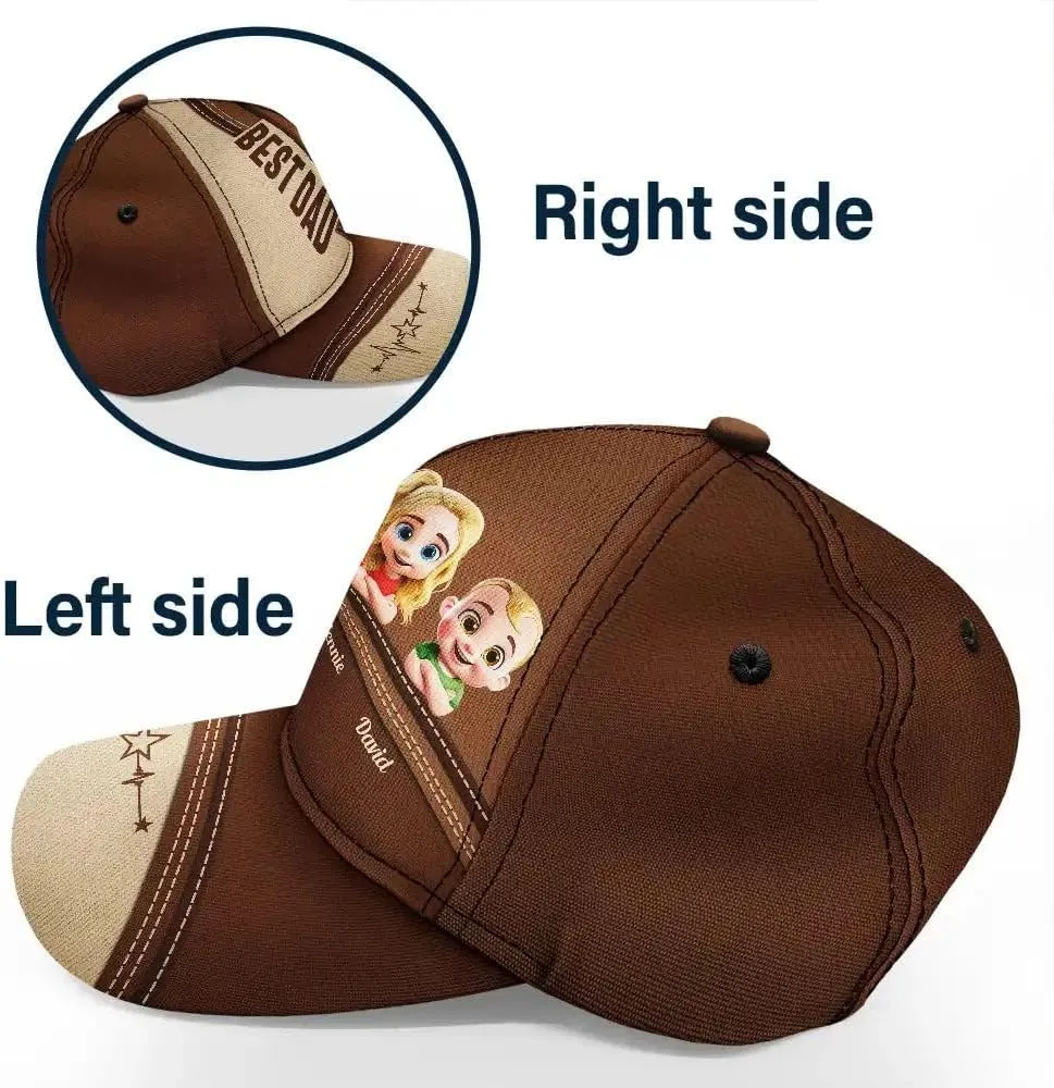 WANDER PRINTS Custom for Grandpa Dad - Personalized Classic Cap
