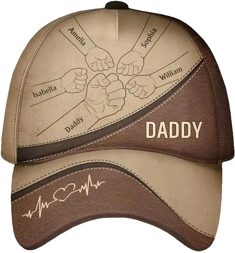 WANDER PRINTS Custom for Grandpa Dad - Personalized Classic Cap