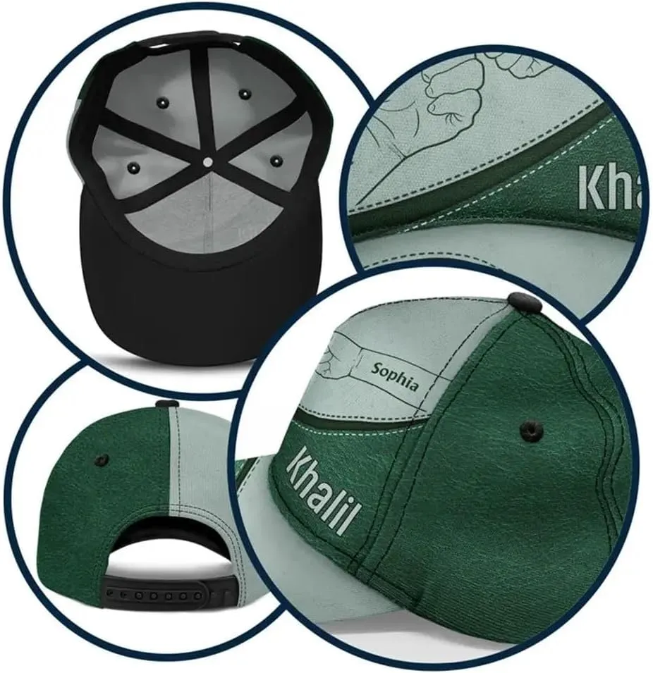 WANDER PRINTS Custom for Grandpa Dad - Personalized Classic Cap