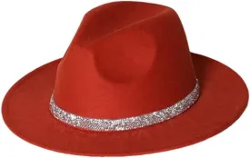 Women Fedora Hats with Diamond Band Fashion Wedding Party Jazz Cap Unisex Church Hat Bucket Hats